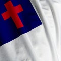 Christian Flag Closeup Royalty Free Stock Photo