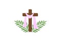 Christian greeting card or banner of the Holy Week before Easter. Maundy Thursday, Good Friday, Holy Saturday. communion