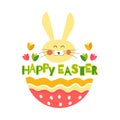 Christian holiday happy Easter spring isolated icon traditional Eastern