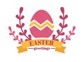 Christian holiday happy Easter spring isolated icon traditional Eastern
