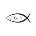 Christian Ichthys Fish symbol icon