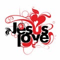 Christian illustration. Jesus love design