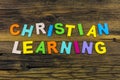 Christian learning religious education bible study Christianity religion believe Royalty Free Stock Photo