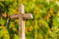 Christian marble cross Royalty Free Stock Photo