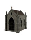 Christian Mausoleum on white Royalty Free Stock Photo