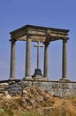 Christian monument Four Posts, Avila, Spain Royalty Free Stock Photo