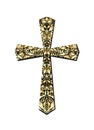 Christian ornate gold cross