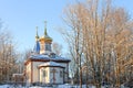 Christian orthodox church in winter