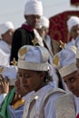 Christian Orthodox devotees celebrating at Timket