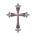 Christian print. The Gothic Cross of Jesus Christ Royalty Free Stock Photo