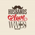 Christian print. Husbands love your wives.