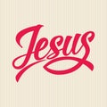 Christian print. Jesus typographics and lettering.