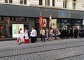 Christian procession in Brno