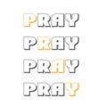 Christian Quote Design - Pray