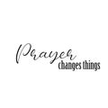 Christian Quote - Prayer changes things Royalty Free Stock Photo