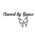 Christian Quote for print - Saved by grace