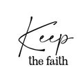 Christian quote design - Keep the faith Royalty Free Stock Photo