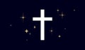 Christian religious cross sign Royalty Free Stock Photo