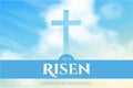 Christian religious design for Easter celebration. Vector Royalty Free Stock Photo