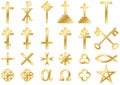 Christian religious symbols Gold