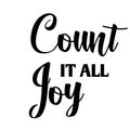 Christian Saying - Count it all Joy
