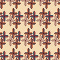 Christian seamless pattern. Background with bright crosses. Baptism and catholic religious symbols