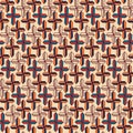 Christian seamless pattern. Background with bright crosses. Baptism and catholic religious symbols