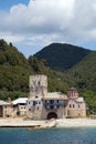 Christian shrine by the sea on Mount Athos Royalty Free Stock Photo