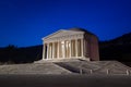 Christian temple by Antonio Canova. Roman and Greek religious architecture, building as pantheon and parthenon. Church in Italy. Royalty Free Stock Photo