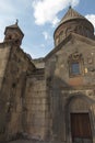 The Christian temple Geghard in the mountains of Armenia Royalty Free Stock Photo