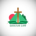 Christian tent camp Royalty Free Stock Photo