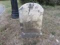 A Christian tombstone from the early nineteenth century