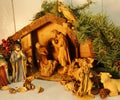 Christmas creche nativity scene Royalty Free Stock Photo