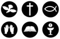 Christianity icons and symbols