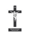 Christianity. This illustration explain for Crucifix symbol.