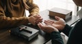 Christians are congregants join hands to pray and seek the blessings of God Royalty Free Stock Photo