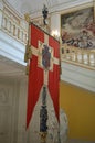 Danish Flag in Christainsborg Palace Copenhagen