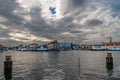 Christianshavn port building panorama, Copenhagen, Denmark