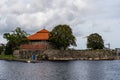 Christiansholm Fortress in Kristiansand city in Norway Royalty Free Stock Photo