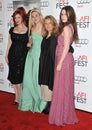 Christina Hendricks & Elle Fanning & Sally Potter & Alice Englert Royalty Free Stock Photo