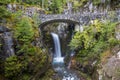 Christine Falls Bridge at Mount Rainier National Park in Washington State during summer Royalty Free Stock Photo