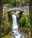 Christine Falls in the Mount Rainier National PArk, Washington Royalty Free Stock Photo