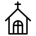 Christion building, worship house Isolated Vector icon which can easily modify or edit