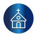 Christion worship house Isolated Vector icon that can be easily modified or edited Royalty Free Stock Photo