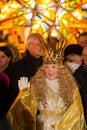 Christkind-Lantern Procession-Christmas-Nuremberg-Germany Royalty Free Stock Photo