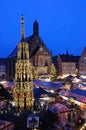 Christkindlesmarkt in Nuremberg Royalty Free Stock Photo