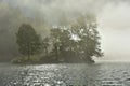 Mystery Island in the Lake KÃÂ¶nigssee near Berchtesgaden, Bavaria, Germany