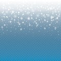 Christmas Snowfall Snow Snowflakes Winter wallpaper transparent background vector template sign wallpaper Royalty Free Stock Photo