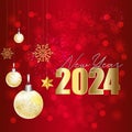 Happy New Year 2024 is the joyous celebration