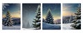 Winter Wonderland Quartet: Scenic Illustration Collection